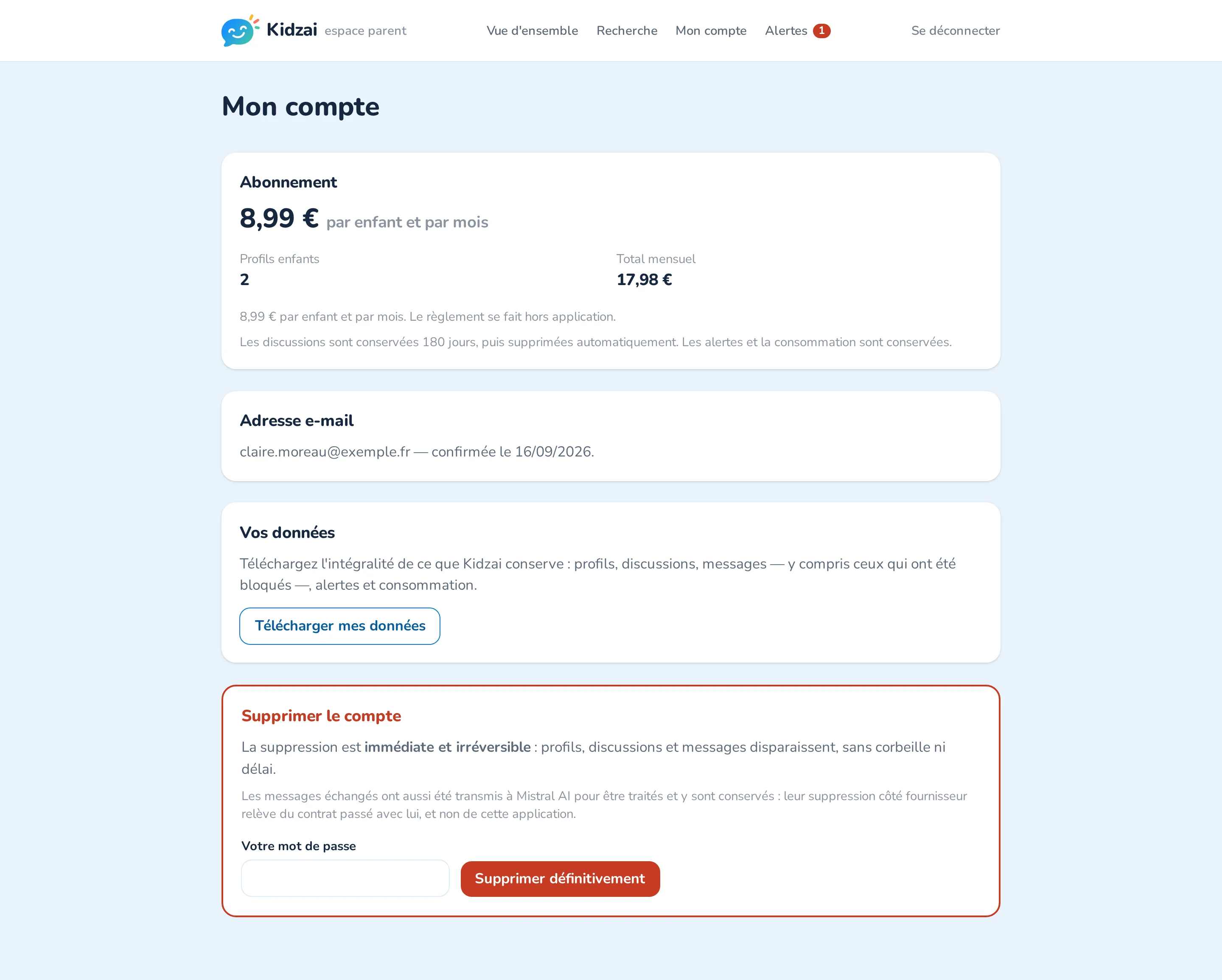 Le compte