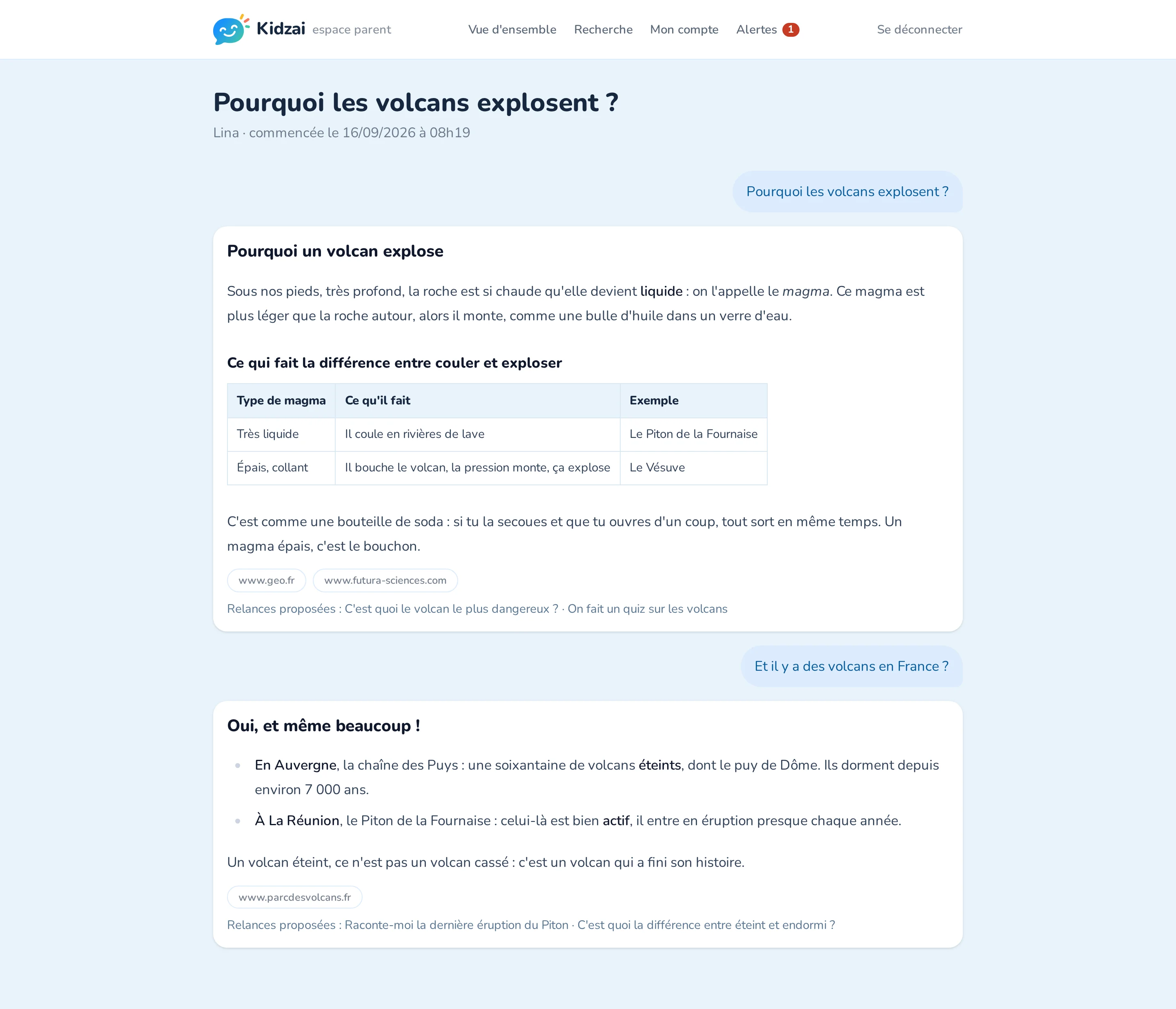 La relecture d'une discussion